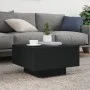Mesa de centro con luces LED negro 55x55x31 cm de , Mesas de centro - Ref: Foro24-836575, Precio: 55,95 €, Descuento: %