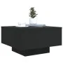 Mesa de centro con luces LED negro 55x55x31 cm de , Mesas de centro - Ref: Foro24-836575, Precio: 55,95 €, Descuento: %