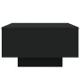 Mesa de centro con luces LED negro 55x55x31 cm de , Mesas de centro - Ref: Foro24-836575, Precio: 57,63 €, Descuento: %