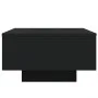 Mesa de centro con luces LED negro 55x55x31 cm de , Mesas de centro - Ref: Foro24-836575, Precio: 55,95 €, Descuento: %