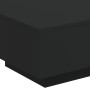 Mesa de centro con luces LED negro 55x55x31 cm de , Mesas de centro - Ref: Foro24-836575, Precio: 57,63 €, Descuento: %