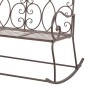 Banco de jardín metal marrón envejecido 104 cm de vidaXL, Bancos de jardín - Ref: Foro24-45437, Precio: 154,12 €, Descuento: %