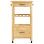 Carrito de cocina MONZA madera maciza de pino 48x40x90 cm de , Carros de cocina y comedor - Ref: Foro24-376082, Precio: 101,2...