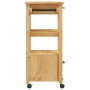Carrito de cocina MONZA madera maciza de pino 48x40x90 cm de , Carros de cocina y comedor - Ref: Foro24-376082, Precio: 101,2...