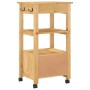 Carrito de cocina MONZA madera maciza de pino 48x40x90 cm de , Carros de cocina y comedor - Ref: Foro24-376082, Precio: 101,2...