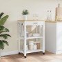 Carrito de cocina MONZA madera maciza de pino 60x40x90 cm de , Carros de cocina y comedor - Ref: Foro24-376096, Precio: 109,9...