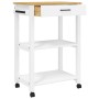 Carrito de cocina MONZA madera maciza de pino 60x40x90 cm de , Carros de cocina y comedor - Ref: Foro24-376096, Precio: 109,9...