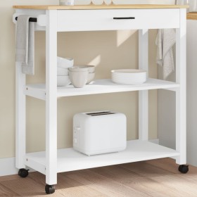 Carrito de cocina MONZA madera maciza de pino 84x40x90 cm de , Carros de cocina y comedor - Ref: Foro24-376105, Precio: 137,0...