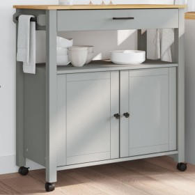 Carrito de cocina MONZA madera maciza de pino 84x40x90 cm de , Carros de cocina y comedor - Ref: Foro24-376107, Precio: 182,6...