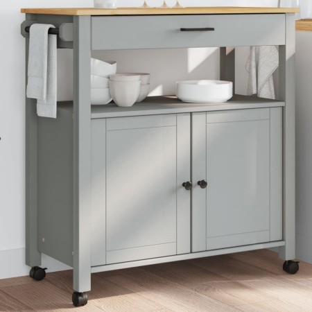 Carrito de cocina MONZA madera maciza de pino 84x40x90 cm de , Carros de cocina y comedor - Ref: Foro24-376107, Precio: 182,6...