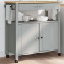 Carrito de cocina MONZA madera maciza de pino 84x40x90 cm de , Carros de cocina y comedor - Ref: Foro24-376107, Precio: 182,6...