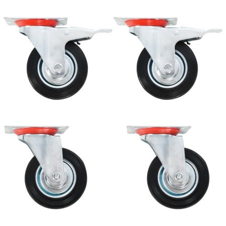 Ruedas giratorias 4 unidades 100 mm de vidaXL, Manipulación de materiales - Ref: Foro24-143457, Precio: 25,65 €, Descuento: %