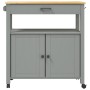 Carrito de cocina MONZA madera maciza de pino 84x40x90 cm de , Carros de cocina y comedor - Ref: Foro24-376107, Precio: 182,6...