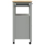 Carrito de cocina MONZA madera maciza de pino 84x40x90 cm de , Carros de cocina y comedor - Ref: Foro24-376107, Precio: 182,6...
