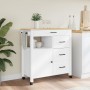 Carrito de cocina MONZA madera maciza de pino 84x40x90 cm de , Carros de cocina y comedor - Ref: Foro24-376111, Precio: 283,9...
