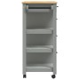 Carrito de cocina MONZA madera maciza de pino 84x40x90 cm de , Carros de cocina y comedor - Ref: Foro24-376113, Precio: 221,4...