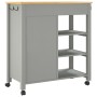 Carrito de cocina MONZA madera maciza de pino 84x40x90 cm de , Carros de cocina y comedor - Ref: Foro24-376113, Precio: 221,4...