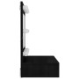 Mueble con espejo y LED negro 60x31,5x62 cm de , Tocadores de baño - Ref: Foro24-833520, Precio: 43,27 €, Descuento: %