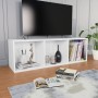 Estantería de libros/mueble TV madera contrachapada 36x30x114cm de , Librerías y estanterías - Ref: Foro24-800135, Precio: 47...