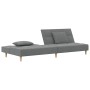 Sofá cama de 2 plazas con dos almohadas tela gris oscuro de , Sofás - Ref: Foro24-375793, Precio: 254,69 €, Descuento: %