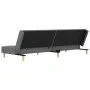 Sofá cama de 2 plazas con dos almohadas tela gris oscuro de , Sofás - Ref: Foro24-375793, Precio: 250,31 €, Descuento: %