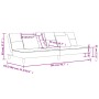 Sofá cama de 2 plazas con dos almohadas tela gris oscuro de , Sofás - Ref: Foro24-375793, Precio: 254,69 €, Descuento: %