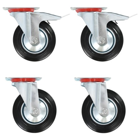 Ruedas giratorias 4 unidades 160 mm de vidaXL, Manipulación de materiales - Ref: Foro24-143459, Precio: 56,75 €, Descuento: %