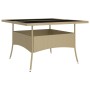 Juego de comedor de jardín 9 piezas ratán sintético beige de , Conjuntos de jardín - Ref: Foro24-3058350, Precio: 517,46 €, D...