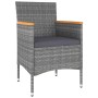 Juego de muebles de jardín de 5 piezas ratán sintético gris de , Conjuntos de jardín - Ref: Foro24-3058477, Precio: 261,09 €,...