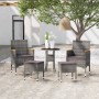 Juego de muebles de jardín de 5 piezas ratán sintético gris de , Conjuntos de jardín - Ref: Foro24-3058475, Precio: 258,25 €,...