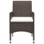 Juego de comedor de jardín de 5 piezas marrón de , Conjuntos de jardín - Ref: Foro24-3068746, Precio: 356,36 €, Descuento: %