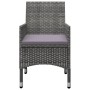 Juego de comedor de jardín de 5 piezas gris de , Conjuntos de jardín - Ref: Foro24-3068744, Precio: 287,74 €, Descuento: %