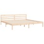 Estructura de cama con cabecero madera maciza 200x200 cm de , Camas y somieres - Ref: Foro24-3194201, Precio: 186,39 €, Descu...