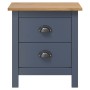 Mesitas de noche Hill 2 uds madera de pino gris 46x35x49,5 cm de vidaXL, Mesitas de noche - Ref: Foro24-288909, Precio: 96,20...