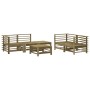 Juego de muebles de jardín 6 pzas madera de pino impregnada de , Conjuntos de jardín - Ref: Foro24-3186206, Precio: 353,26 €,...