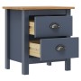 Mesitas de noche Hill 2 uds madera de pino gris 46x35x49,5 cm de vidaXL, Mesitas de noche - Ref: Foro24-288909, Precio: 96,20...
