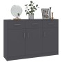 Aparador de madera contrachapada gris 110x30x75 cm de , Aparadores - Ref: Foro24-800704, Precio: 127,78 €, Descuento: %