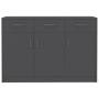Aparador de madera contrachapada gris 110x30x75 cm de , Aparadores - Ref: Foro24-800704, Precio: 127,78 €, Descuento: %