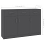 Aparador de madera contrachapada gris 110x30x75 cm de , Aparadores - Ref: Foro24-800704, Precio: 127,78 €, Descuento: %