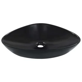 Lavabo 58,5x39x14 cm cerámica negro de vidaXL, Lavabos - Ref: Foro24-143902, Precio: 74,71 €, Descuento: %