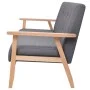 Sofá de 3 plazas de tela gris oscura de , Sofás - Ref: Foro24-244653, Precio: 284,54 €, Descuento: %