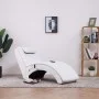 Diván de masaje con almohada de cuero sintético blanco de , Divanes - Ref: Foro24-281345, Precio: 263,74 €, Descuento: %