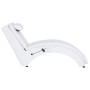 Diván de masaje con almohada de cuero sintético blanco de , Divanes - Ref: Foro24-281345, Precio: 268,06 €, Descuento: %