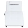 Diván de masaje con almohada de cuero sintético blanco de , Divanes - Ref: Foro24-281345, Precio: 263,74 €, Descuento: %