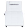 Diván de masaje con almohada de cuero sintético blanco de , Divanes - Ref: Foro24-281345, Precio: 268,06 €, Descuento: %