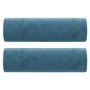 Sofá de 2 plazas con cojines terciopelo azul 120 cm de , Sofás - Ref: Foro24-3200880, Precio: 256,93 €, Descuento: %