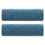 Sofá de 2 plazas con cojines terciopelo azul 120 cm de , Sofás - Ref: Foro24-3200880, Precio: 262,13 €, Descuento: %