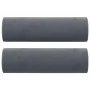 Sofá de 2 plazas con cojines terciopelo gris oscuro 140 cm de , Sofás - Ref: Foro24-3200882, Precio: 196,88 €, Descuento: %