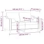 2-Sitzer-Sofa mit braunen Stoffkissen 120 cm von , Sofas - Ref: Foro24-3200840, Preis: 217,62 €, Rabatt: %