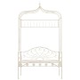 Banco de jardín metal blanco envejecido 122 cm de vidaXL, Bancos de jardín - Ref: Foro24-45434, Precio: 208,24 €, Descuento: %